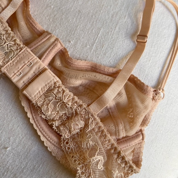 Free People Unlined Underwire Lace Bra - 32C - Picture 4 of 5